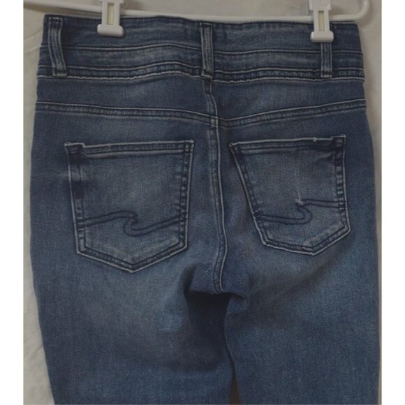 Silver Jeans Womens W28xL29 Stretch Avery Skinny Tapered Ankle Denim Jeans - Picture 5 of 15